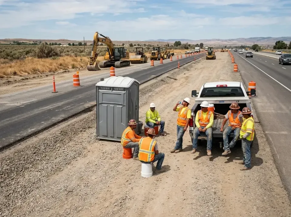 highway-road-construction-crew-007 — frequently asked questions, Porta Potty and Restroom Rentals in Los Altos, CA